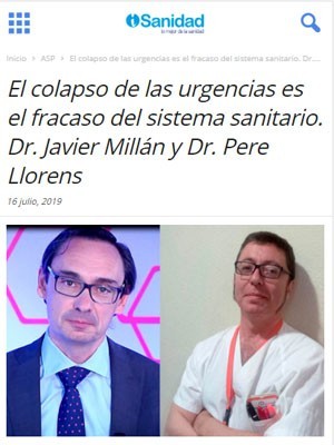 El colapso de las urgencias es el fracaso del sistema sanitario. Dr. Javier Millán y Dr. Pere Llorens - isanidad