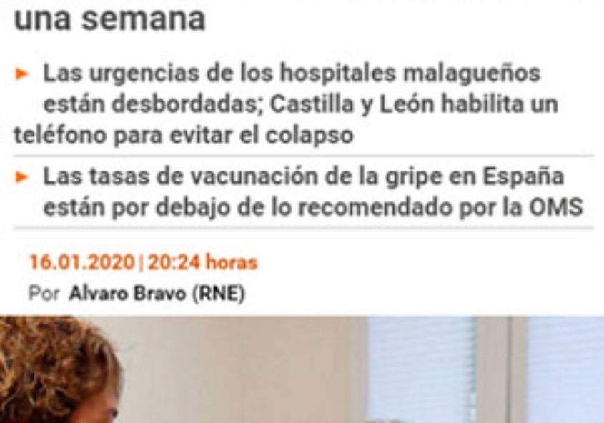 La gripe comienza a llenar las urgencias y se duplican los casos en una semana