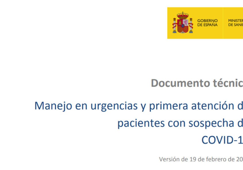 Manejo en urgencias de pacientes con sospecha de COVID-19