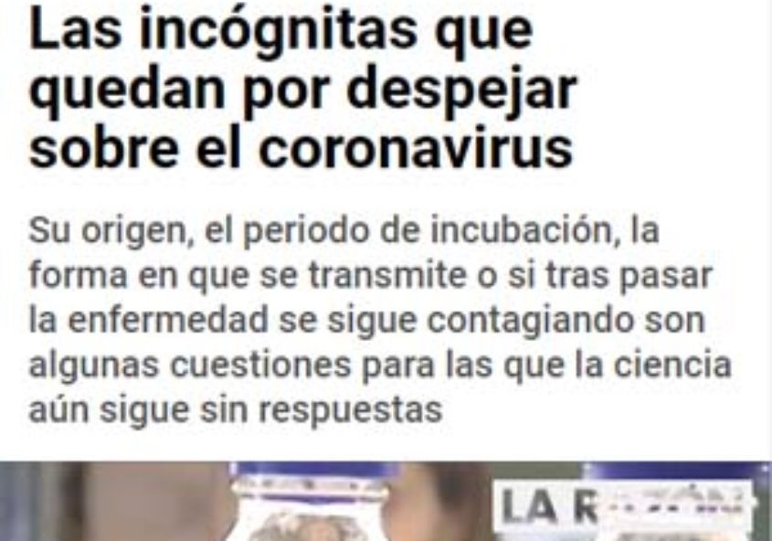 Las incógnitas que quedan por despejar sobre el coronavirus