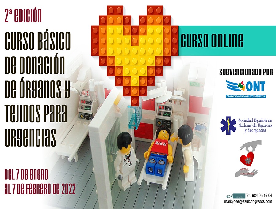 2ª Edición: Curso online de donación y trasplantes para profesionales de urgencias y emergencias