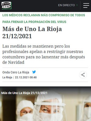 Más de Uno La Rioja 21/12/2021
