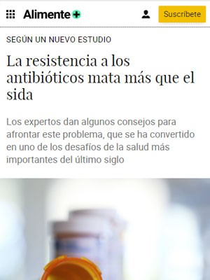 La resistencia a los antibióticos mata más que el sida