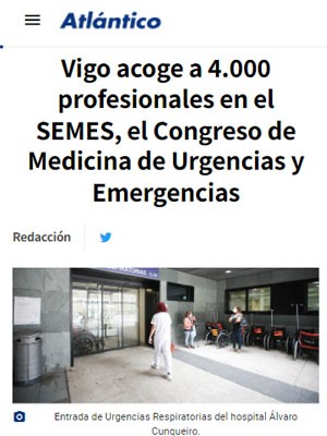 Vigo acoge a 4.000 profesionales en el SEMES, el Congreso de Medicina de Urgencias y Emergencias