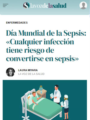 Día Mundial de la Sepsis: «Cualquier infección tiene riesgo de convertirse en sepsis»