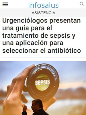 Urgenciólogos presentan una guía para el tratamiento de sepsis y una aplicación para seleccionar el antibiótico