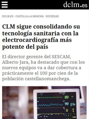 CLM sigue consolidando su tecnología sanitaria con la electrocardiografía más potente del país