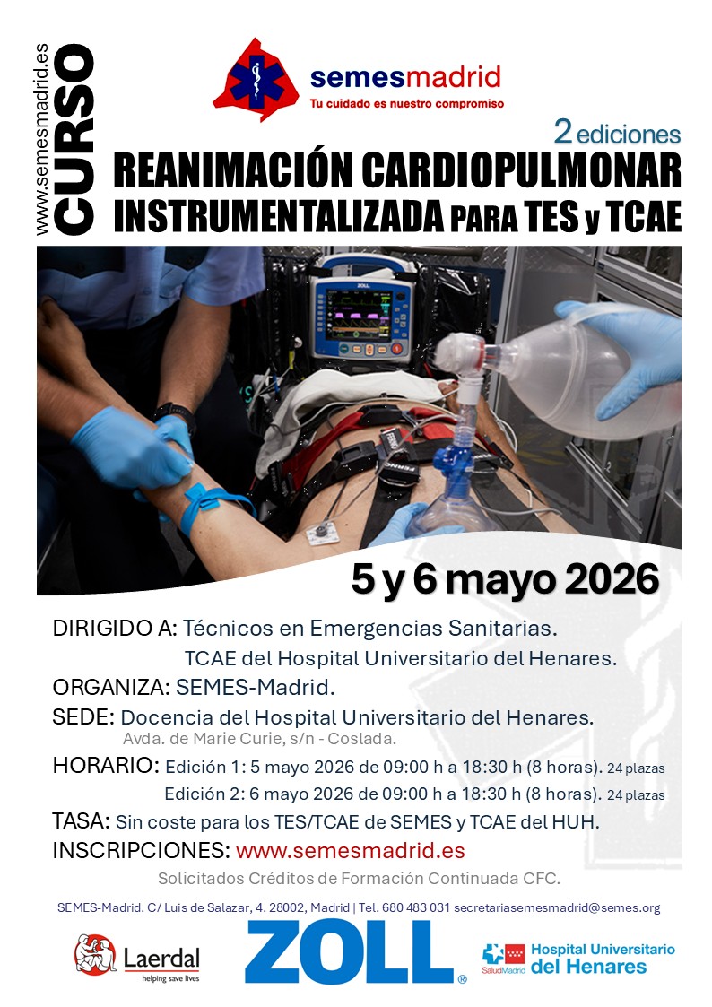 CURSO: RCP instrumentalizada para TES y TCAE del HUH. Edición 2