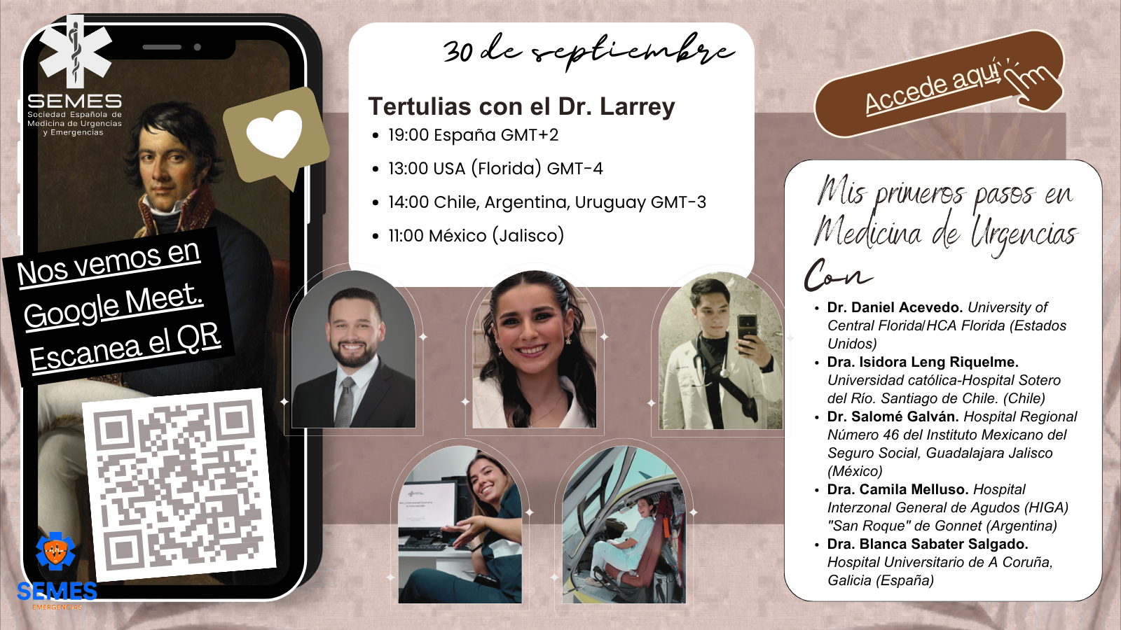 Tertulias del Dr. Larrey : Mis primeros pasos en Medicina de Urgencias