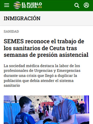 semes-reconoce-trabajo-sanitarios-ceuta SEMES reconoce el trabajo de los sanitarios de Ceuta tras semanas de presión asistencial