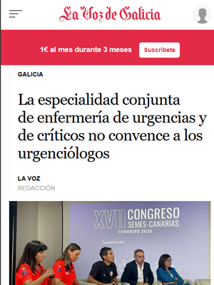 especialidad-conjunta-enfermeria-urgencias-criticos-convence-urgenciologos La especialidad conjunta de enfermería de urgencias y de críticos no convence a los urgenciólogos
